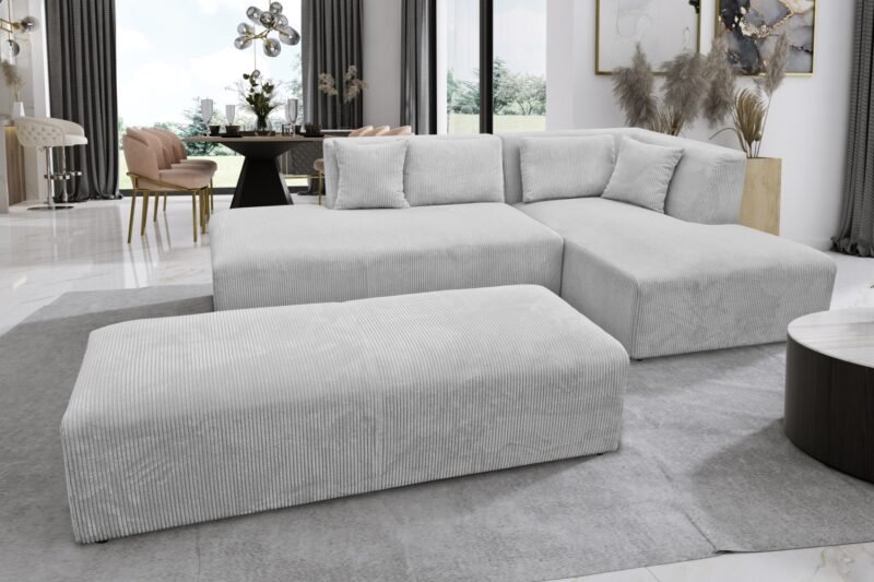 canape modulable velours cotele angle droit