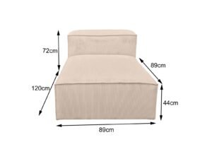 canape d angle modulable en velours cotele beige dimensions